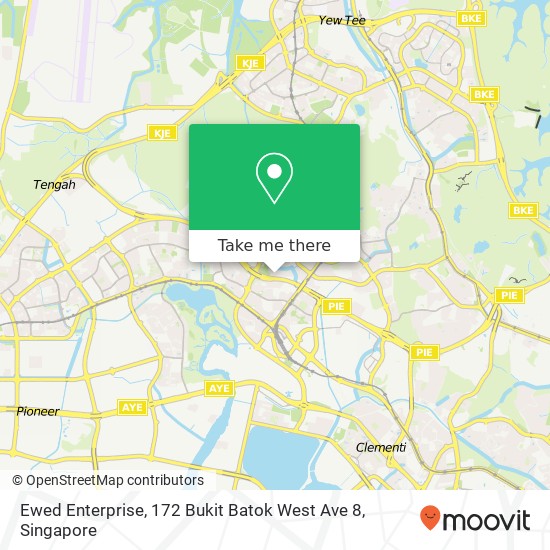 Ewed Enterprise, 172 Bukit Batok West Ave 8 map
