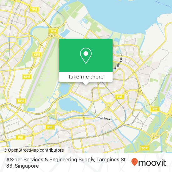 AS-per Services & Engineering Supply, Tampines St 83 map