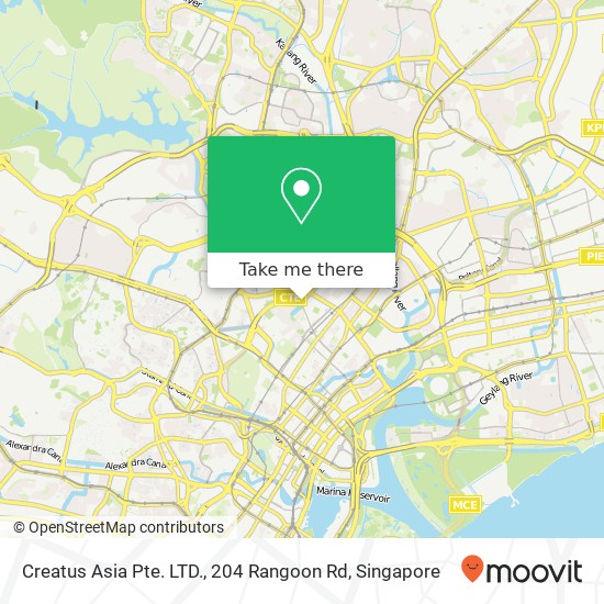 Creatus Asia Pte. LTD., 204 Rangoon Rd地图