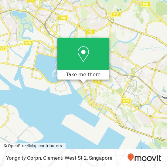 Yongnity Corpn, Clementi West St 2 map