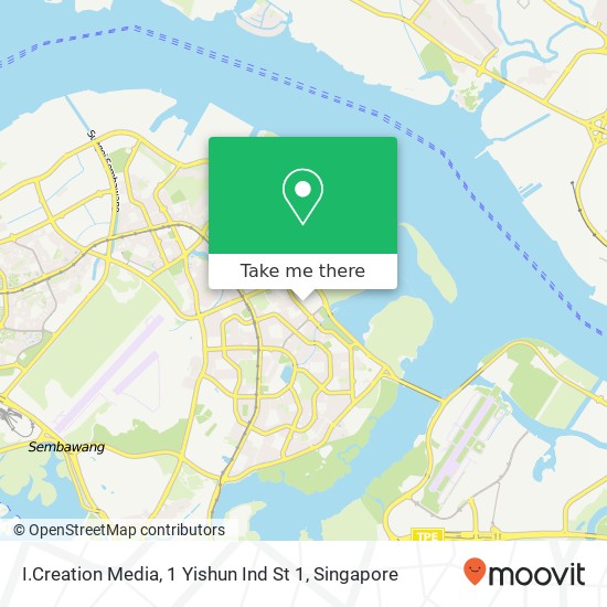 I.Creation Media, 1 Yishun Ind St 1 map