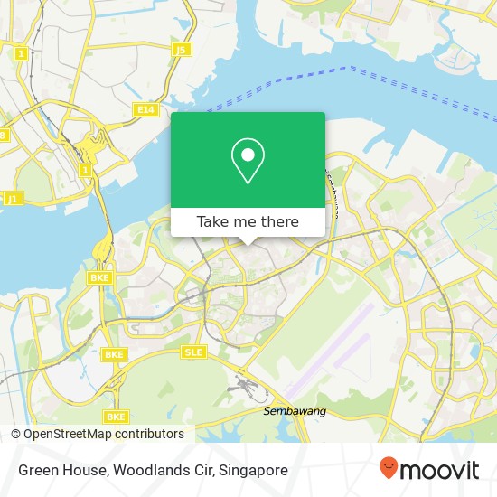 Green House, Woodlands Cir map