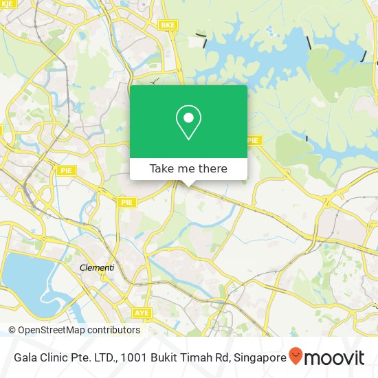 Gala Clinic Pte. LTD., 1001 Bukit Timah Rd map