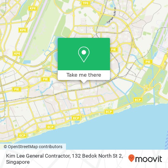 Kim Lee General Contractor, 132 Bedok North St 2 map