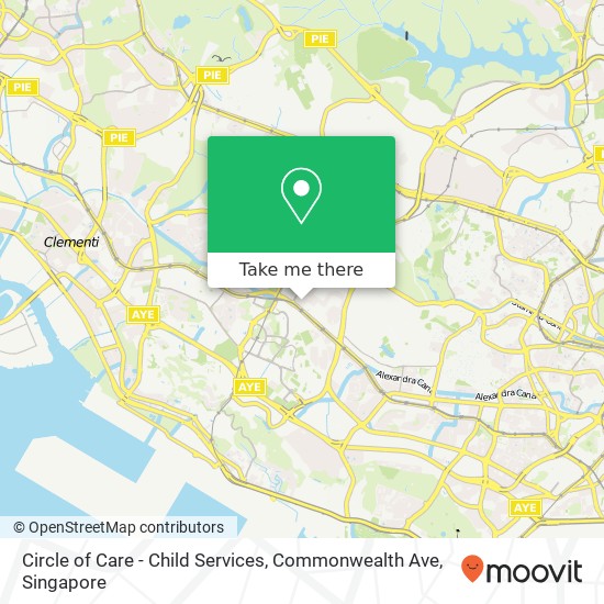 Circle of Care - Child Services, Commonwealth Ave map