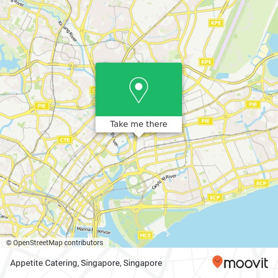 Appetite Catering, Singapore map