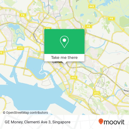 GE Money, Clementi Ave 3 map