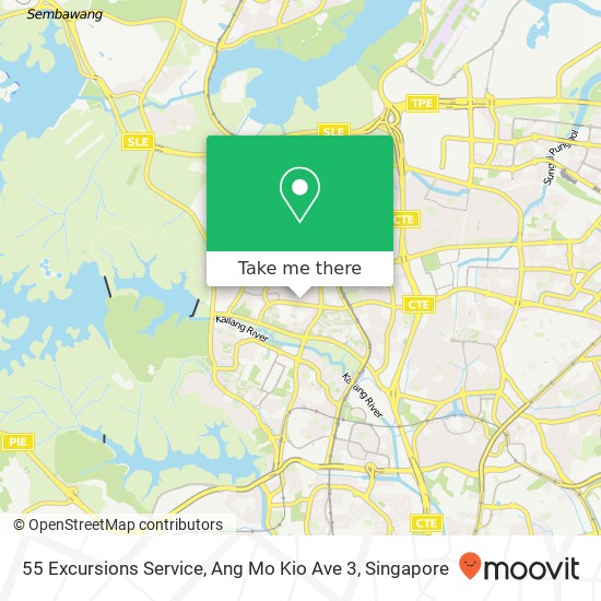 55 Excursions Service, Ang Mo Kio Ave 3 map