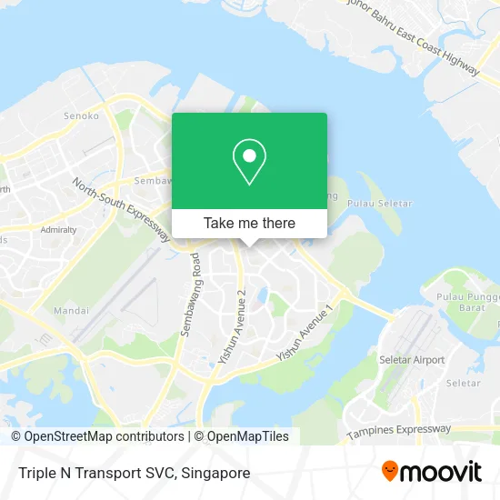 Triple N Transport SVC map