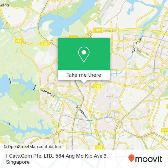 I-Cats.Com Pte. LTD., 584 Ang Mo Kio Ave 3地图