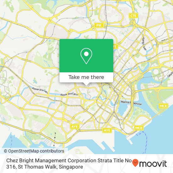 Chez Bright Management Corporation Strata Title No 316, St Thomas Walk map
