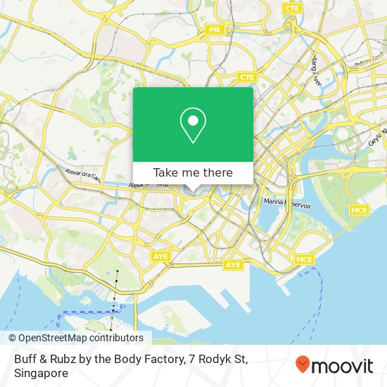 Buff & Rubz by the Body Factory, 7 Rodyk St map