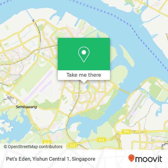 Pet's Eden, Yishun Central 1 map