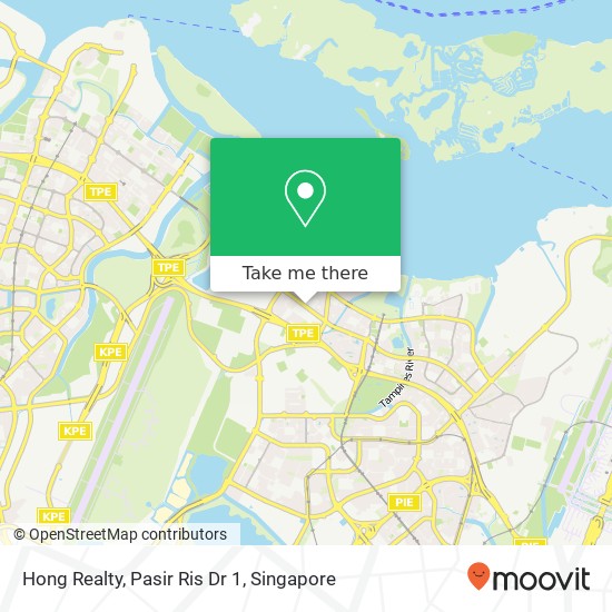 Hong Realty, Pasir Ris Dr 1 map