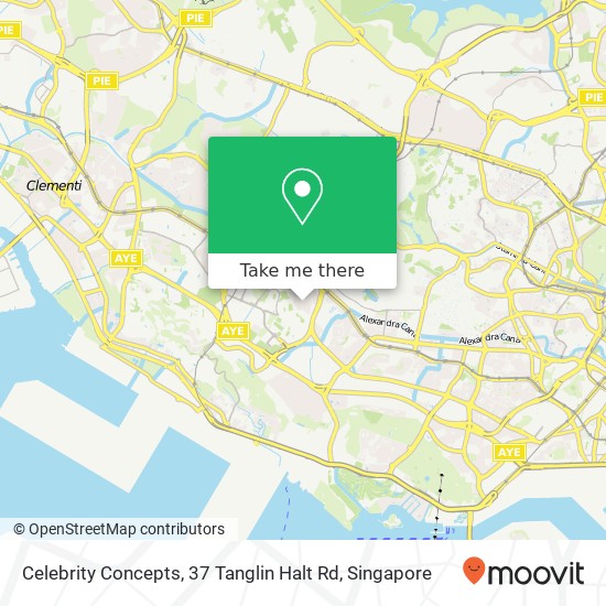 Celebrity Concepts, 37 Tanglin Halt Rd map