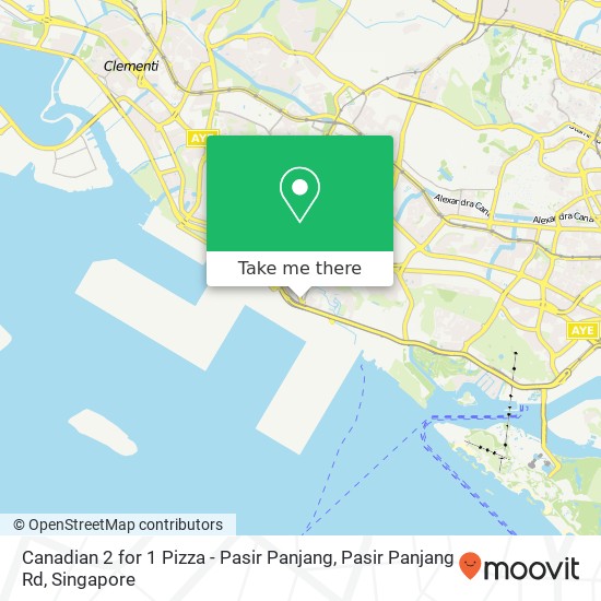 Canadian 2 for 1 Pizza - Pasir Panjang, Pasir Panjang Rd map