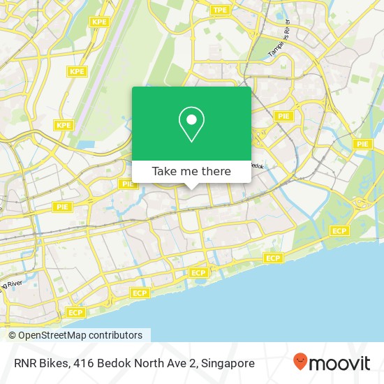 RNR Bikes, 416 Bedok North Ave 2 map