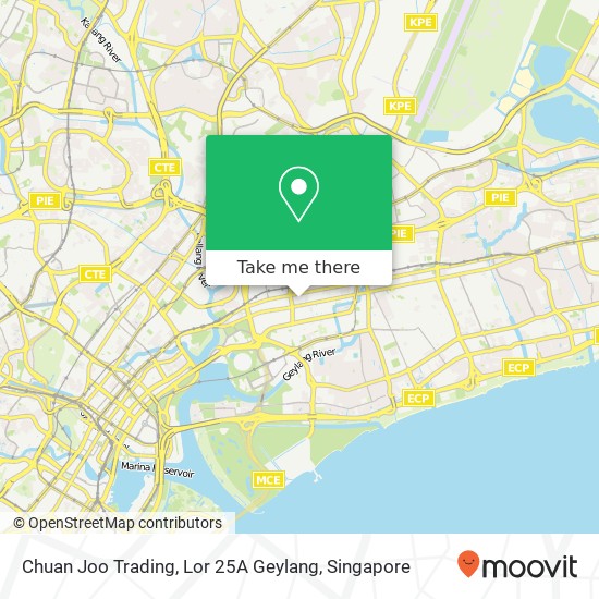 Chuan Joo Trading, Lor 25A Geylang地图