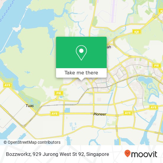 Bozzworkz, 929 Jurong West St 92地图