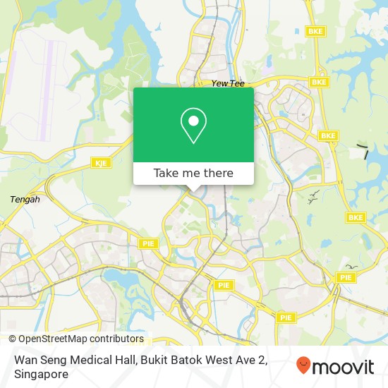 Wan Seng Medical Hall, Bukit Batok West Ave 2地图