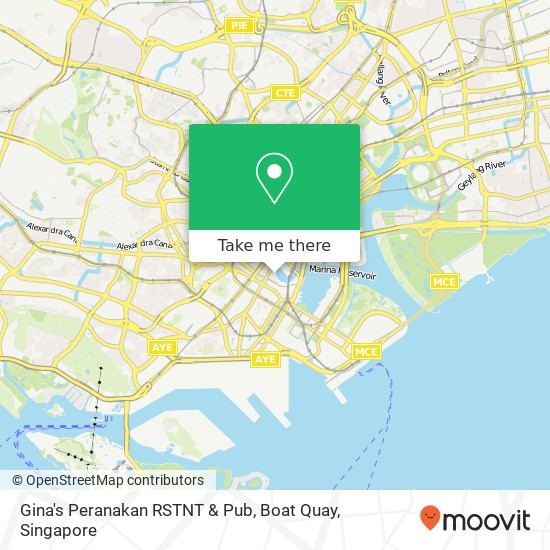 Gina's Peranakan RSTNT & Pub, Boat Quay map