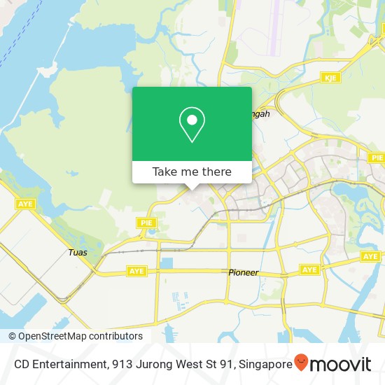 CD Entertainment, 913 Jurong West St 91地图