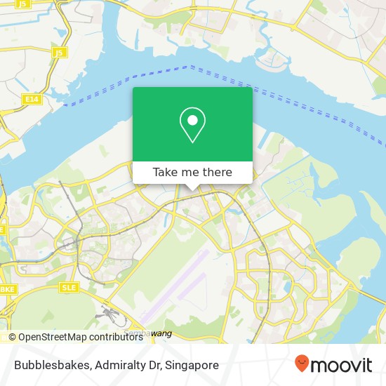 Bubblesbakes, Admiralty Dr map