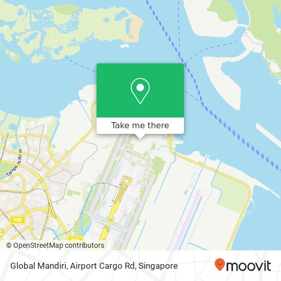 Global Mandiri, Airport Cargo Rd map