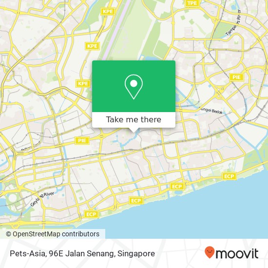 Pets-Asia, 96E Jalan Senang地图