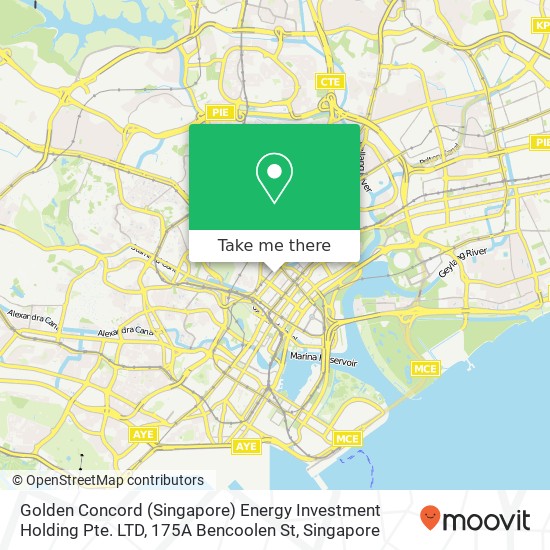 Golden Concord (Singapore) Energy Investment Holding Pte. LTD, 175A Bencoolen St地图