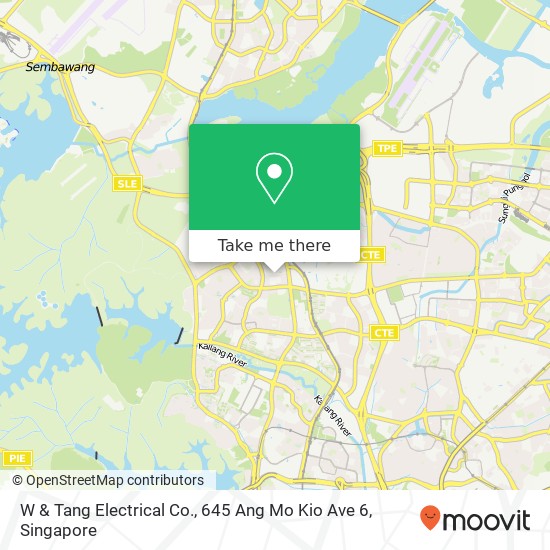 W & Tang Electrical Co., 645 Ang Mo Kio Ave 6地图