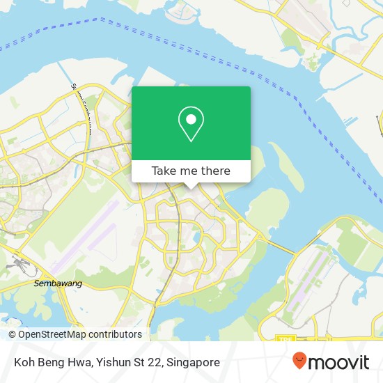 Koh Beng Hwa, Yishun St 22 map