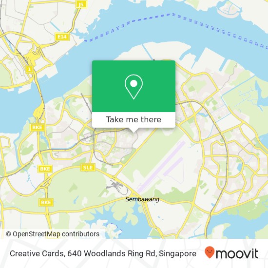 Creative Cards, 640 Woodlands Ring Rd地图