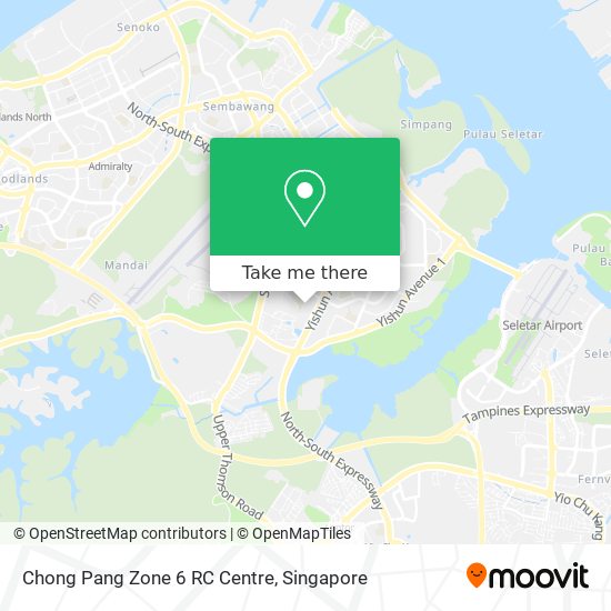 Chong Pang Zone 6 RC Centre map