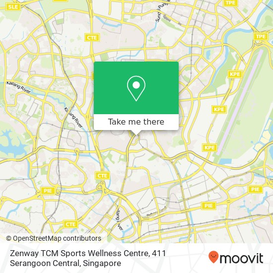 Zenway TCM Sports Wellness Centre, 411 Serangoon Central地图