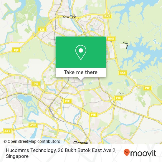 Hucomms Technology, 26 Bukit Batok East Ave 2 map