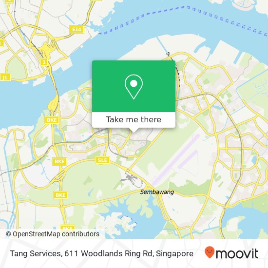 Tang Services, 611 Woodlands Ring Rd地图