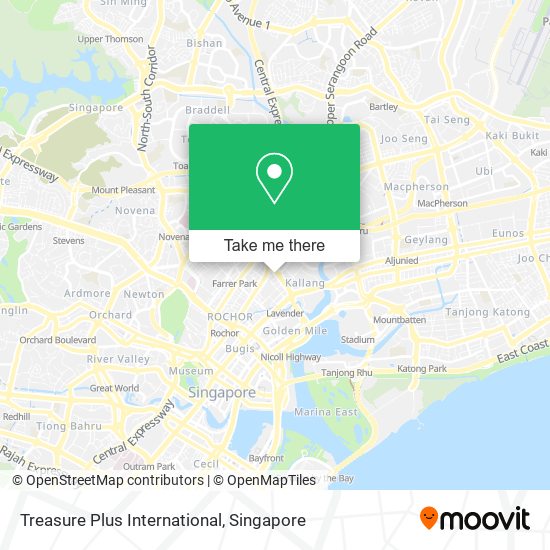 Treasure Plus International map