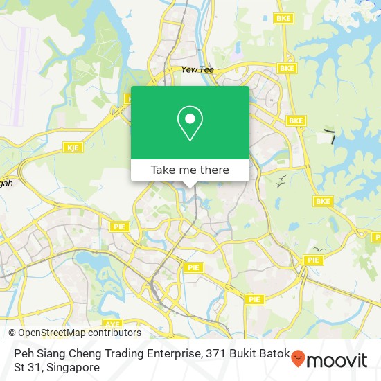Peh Siang Cheng Trading Enterprise, 371 Bukit Batok St 31 map