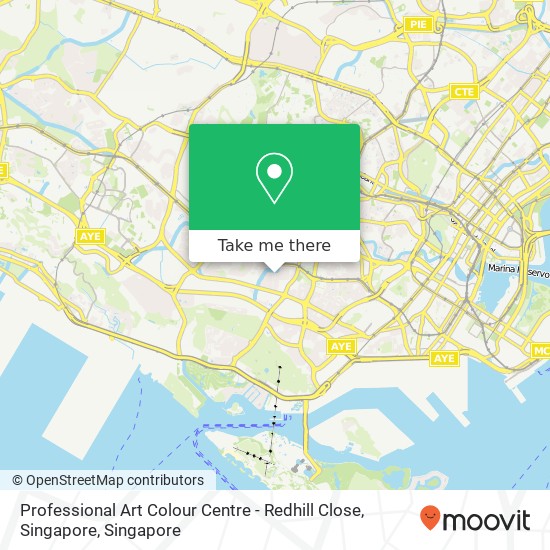 Professional Art Colour Centre - Redhill Close, Singapore map