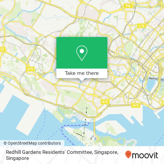 Redhill Gardens Residents' Committee, Singapore map