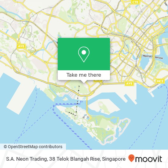 S.A. Neon Trading, 38 Telok Blangah Rise map