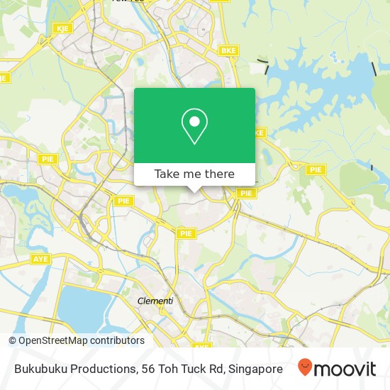 Bukubuku Productions, 56 Toh Tuck Rd地图