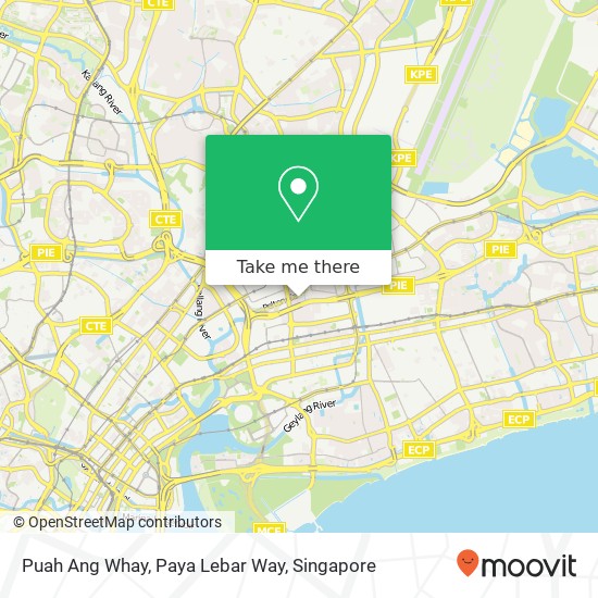 Puah Ang Whay, Paya Lebar Way map