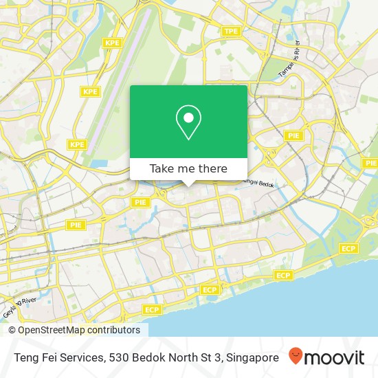 Teng Fei Services, 530 Bedok North St 3地图