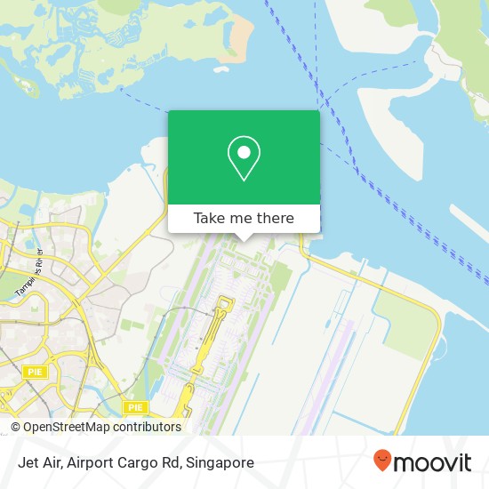 Jet Air, Airport Cargo Rd map