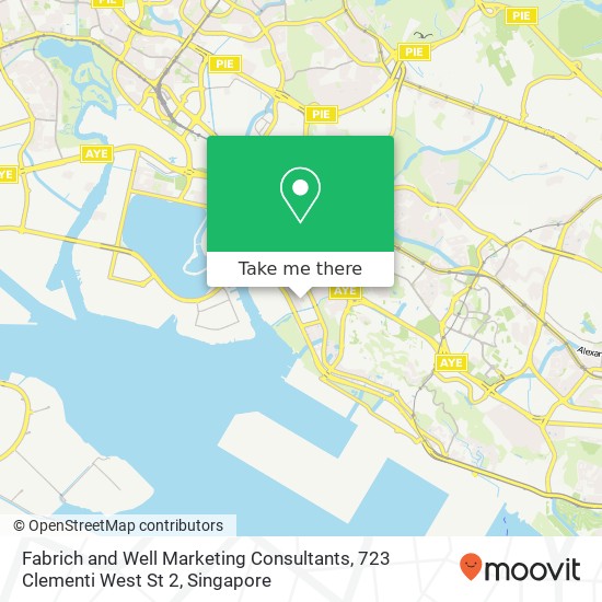 Fabrich and Well Marketing Consultants, 723 Clementi West St 2地图