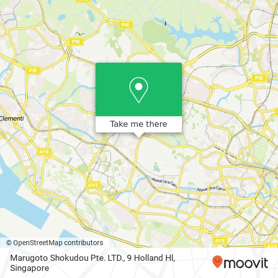 Marugoto Shokudou Pte. LTD., 9 Holland Hl map