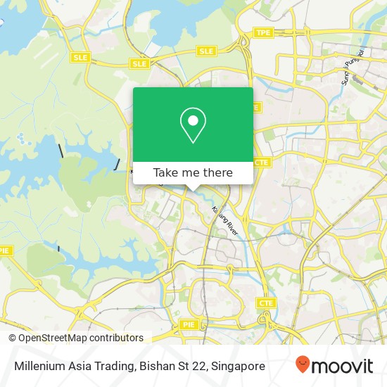Millenium Asia Trading, Bishan St 22 map