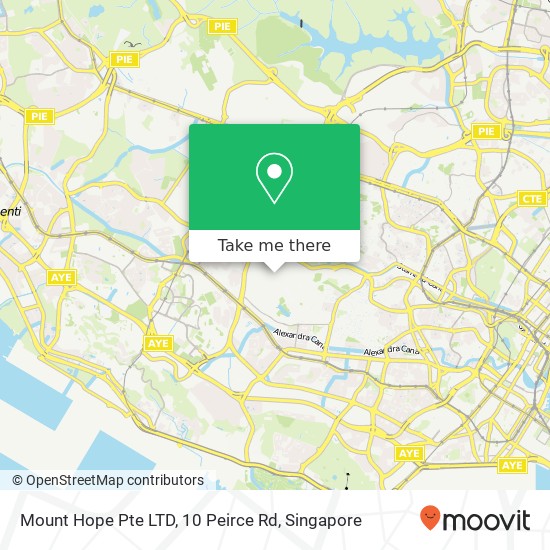 Mount Hope Pte LTD, 10 Peirce Rd map